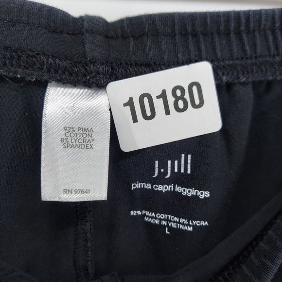 J Jill Pima Capri Leggings Womens black Size L - Picture 6 of 8